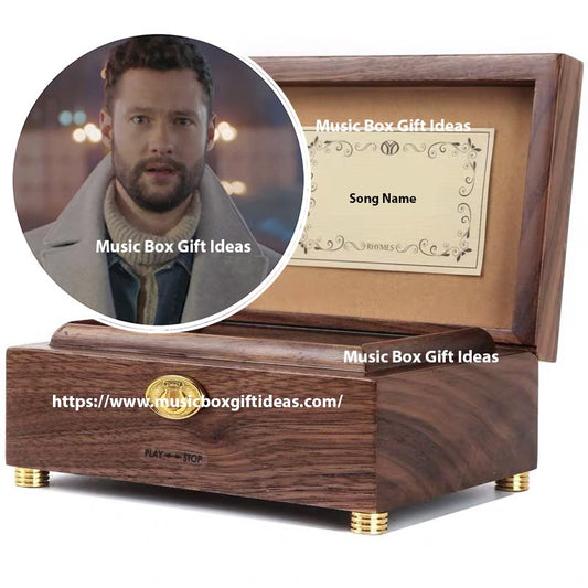 Personalized Calum Scott You Are The Reason 30-Note Wind-Up Music Box Gift (Wooden) - Music Box Gift Ideas