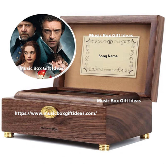 Personalized Les Miserable Do you Hear The People Sing 30-Note Wind-Up Music Box Gift (Wooden)-musicboxgiftideas