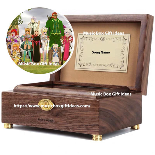 Personalized Mabinogi An old story from Grandma 30-Note Wind-Up Music Box Gift (Wooden) - Music Box Gift Ideas