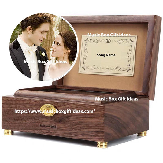 Twilight A Thousand Years from Christina Perri 30-Note Wind-Up Music Box Gift (Wooden) - Music Box Gift Ideas