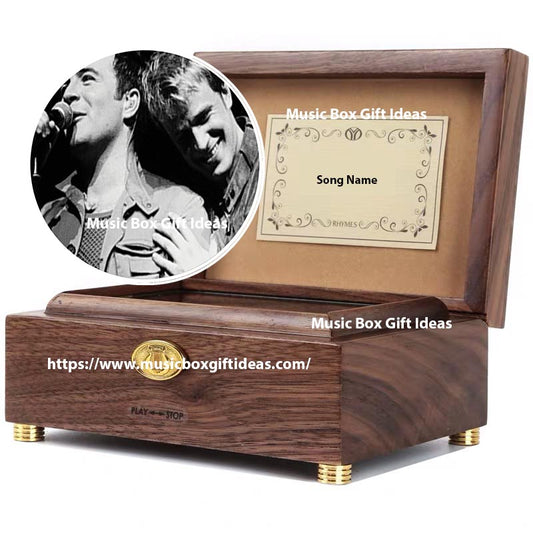 Personalized Westlife Us Against The World 30-Note Wind-Up Music Box Gift (Wooden) - Music Box Gift Ideas