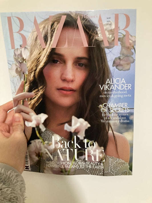 Alicia Vikander Bazzar UK May 2022 Magazine Cover - Music Box Gift Ideas