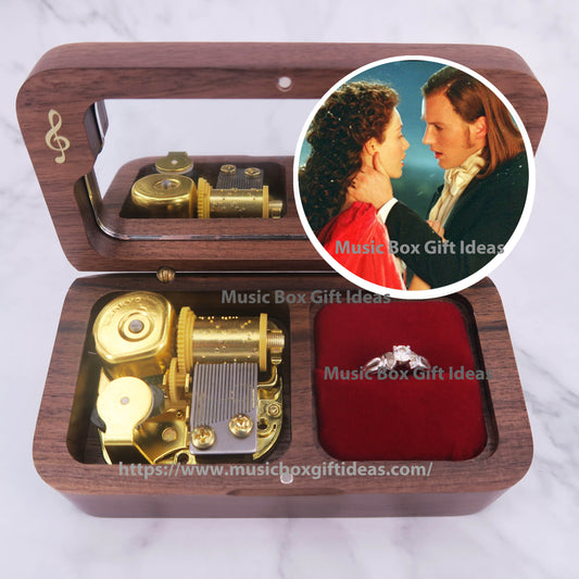 Musical The Phantom of the Opera All I Ask of You 18-Note Jewelry Music Box Gift (Wooden Clockwork) - Music Box Gift Ideas