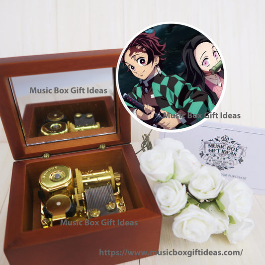 Demon Slayer 鬼滅之刃 Kamado Tanjiro no Uta 竈門炭治郎のうた Sankyo 18-note Music Box - Music Box Gift Ideas