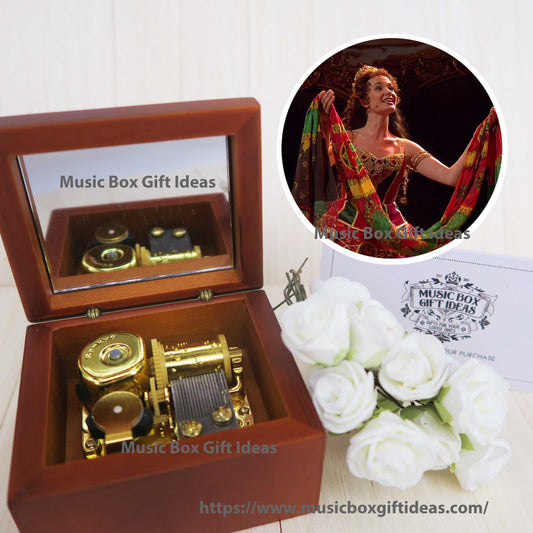 Musical The Phantom of the Opera Think of Me 18-Note Music Box Gift (Wooden Clockwork) - Music Box Gift Ideas
