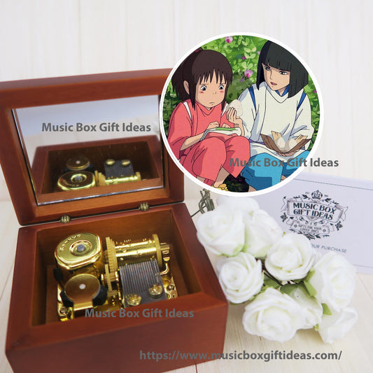 Spirited Away Reprise from Studio Ghibli Sankyo 18-Note Music Box Gift (Wooden Clockwork) – Music Box Gift Ideas