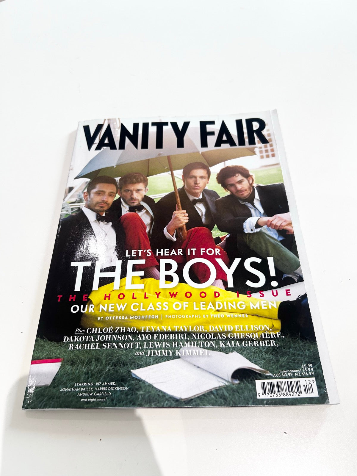 Vanity Fair Magazine Hollywood Issue 2026 Andrew Garfield Harris Dickinson Jonathan Bailey Riz Ahmed Brand New
