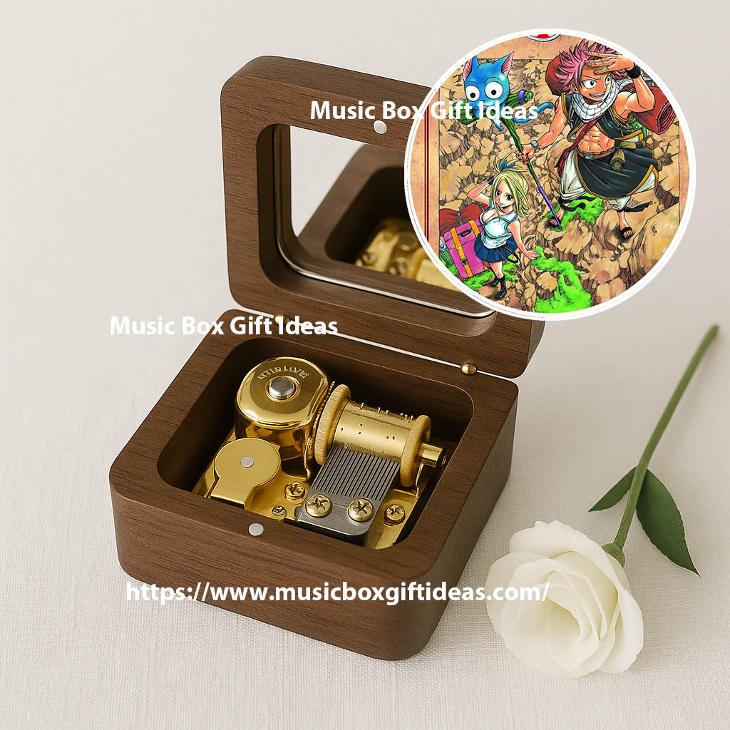 Fairy Tail Snow Fairy Sankyo 18-Note Music Box Gift (Wooden Clockwork) – Music Box Gift Ideas