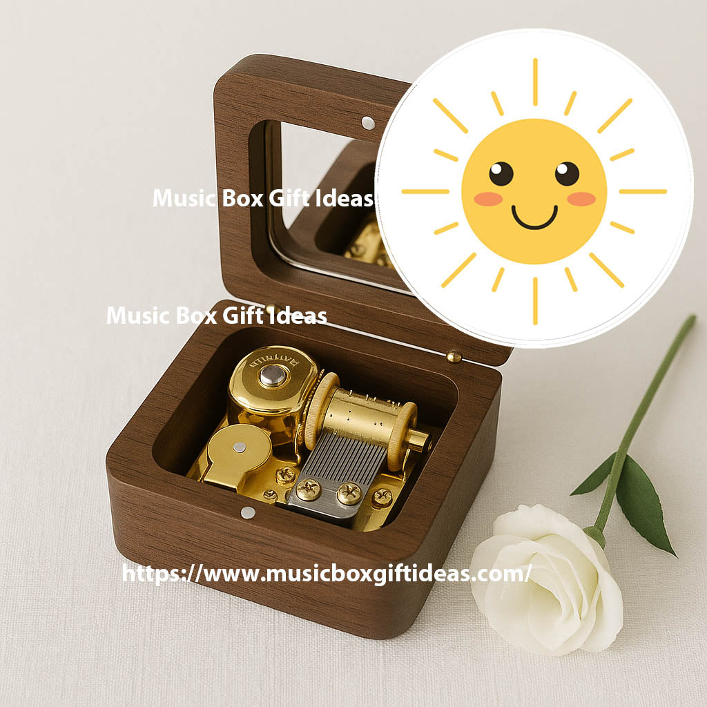 You Are My Sunshine Sankyo 18-note Windup Music Box Gift for Girls / Children - Music Box Gift Ideas