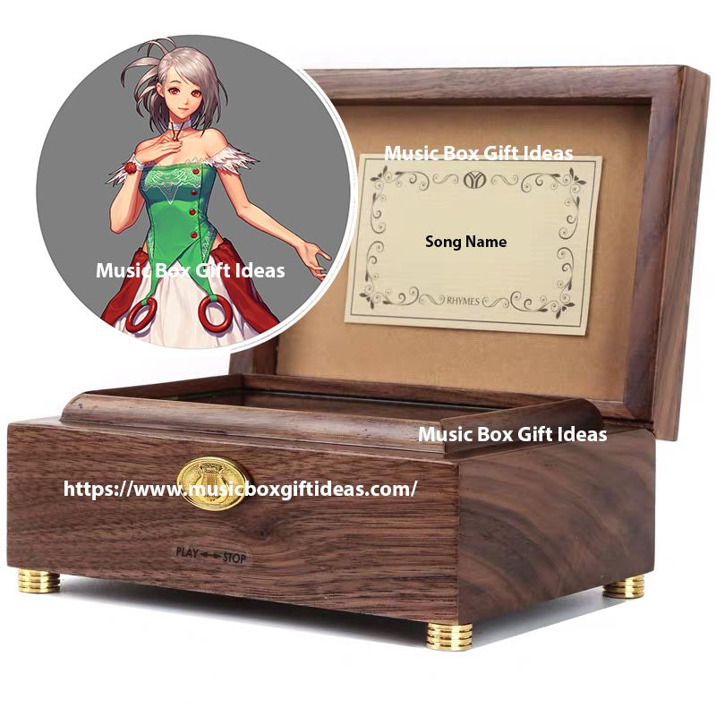 Personalized Dungeon& Fighter Seria Theme 30-Note Wind-Up Music Box Gift (Wooden) - Music Box Gift Ideas