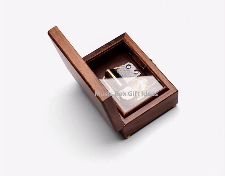 Personalized Lady Gaga Shallow 30-Note Wind-Up Music Box Gift (Wooden) - Music Box GIft Ideas