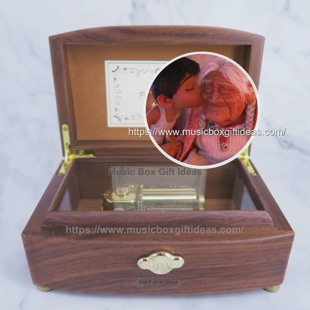 Personalized Disney Coco Remember Me 30-Note Wind-Up Music Box