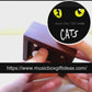 Musical Cats Soundtrack Memory 18-Note Music Box Gift (Wooden Clockwork) - Music Box Gift Ideas