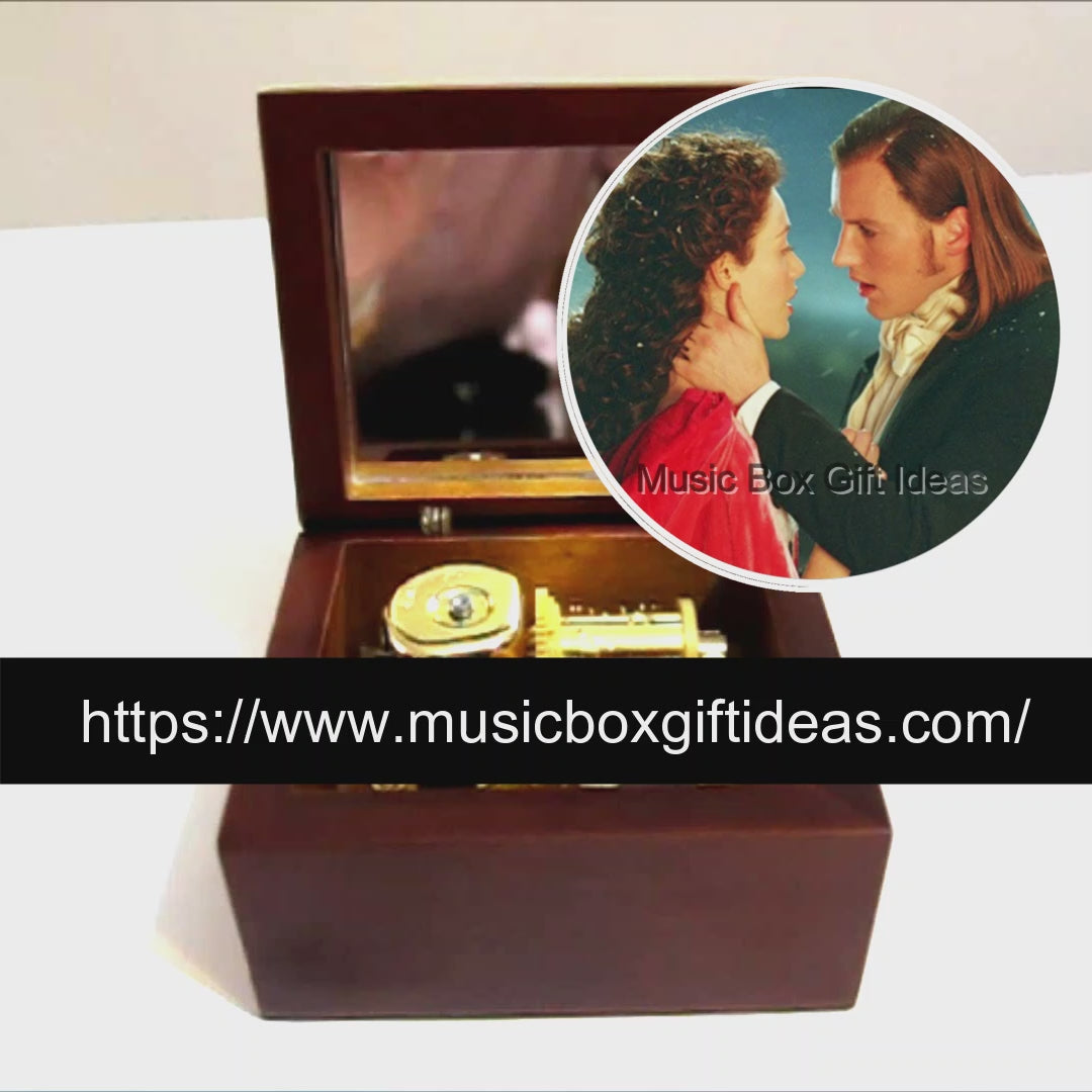 Musical The Phantom of the Opera All I Ask of You 18-Note Jewelry Music Box Gift (Wooden Clockwork) - Music Box Gift Ideas