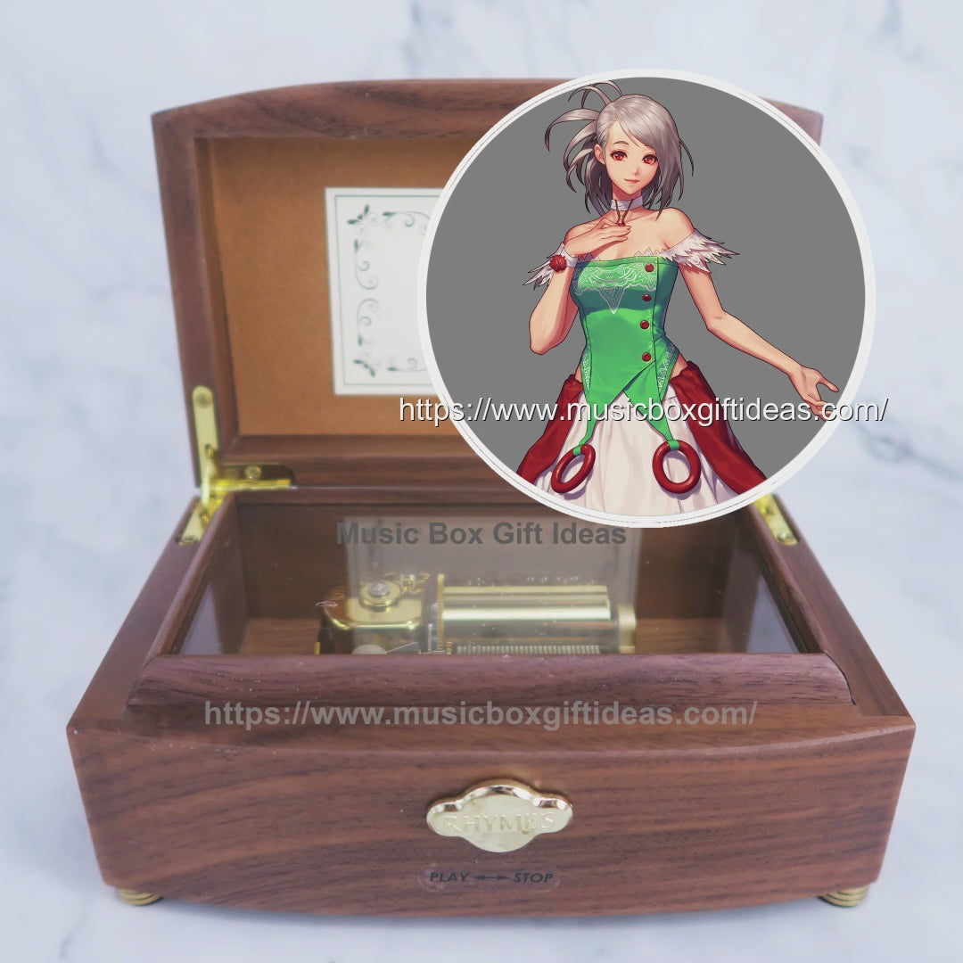 Personalized Dungeon& Fighter Seria Theme 30-Note Wind-Up Music Box Gift (Wooden) - Music Box Gift Ideas