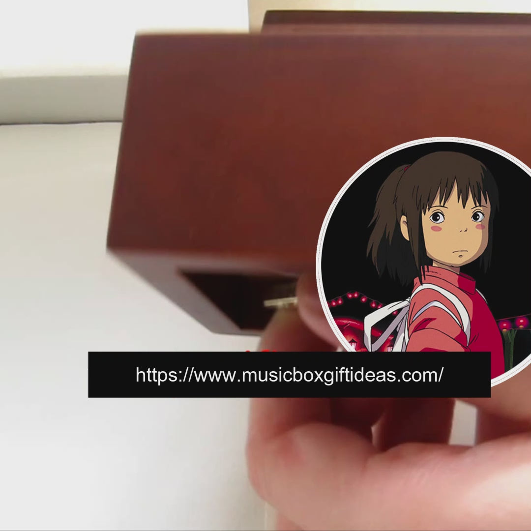 Spirited Away Always With Me from Studio Ghibli 18-Note Music Box Gift (Wooden Clockwork) - Music Box Gift Ideas