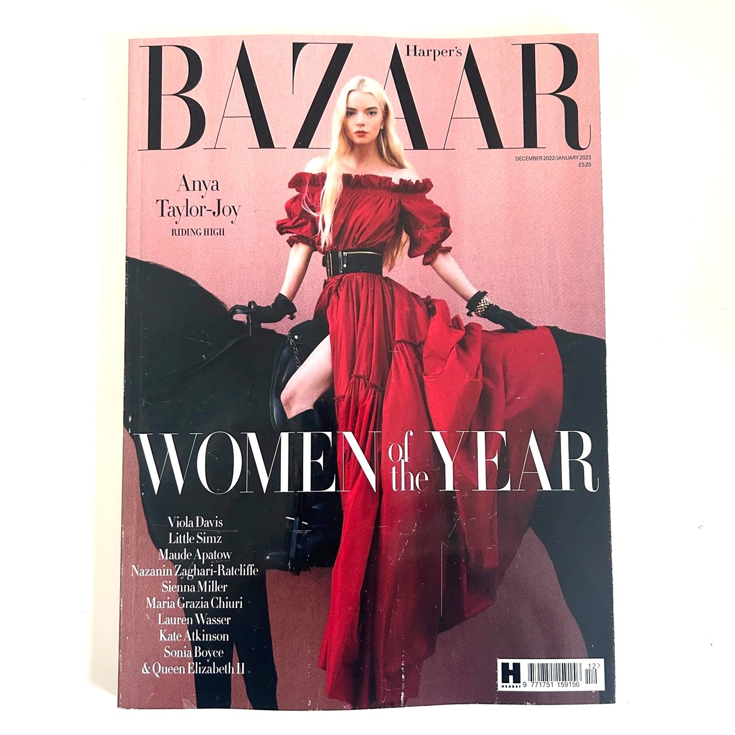 Harper's Bazaar UK Dec 2022 / Jan 2023 Magazine Anya Taylor-Joy Women of the Year 2022 Actress - Music Box Gift Ideas