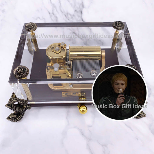 Game of Thrones Light of The Seven 30-Note Wind-Up Music Box Gift (Crystal) - Customization - Music Box Gift Ideas