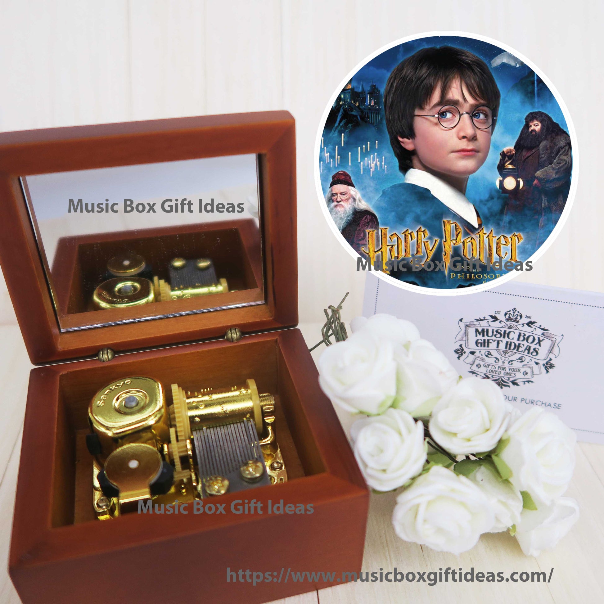 anders piano Airco Personalized Harry Potter Hedwig's Theme Soundtrack 18-Note Music Box Gift  (Wooden Clockwork) | Music Box Gift Ideas