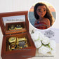 Disney Moana How Far I'll Go 18-Note Music Box Gift (Wooden Clockwork) - Music Box Gift Ideas