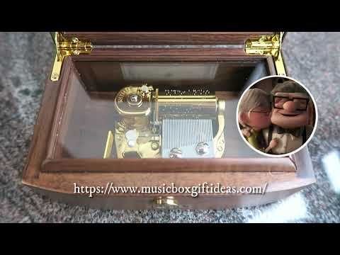 Disney Up Carl and Ellie Married Life 30-Note Wind-Up Music Box Gift (Glass) - Music Box Gift Ideas